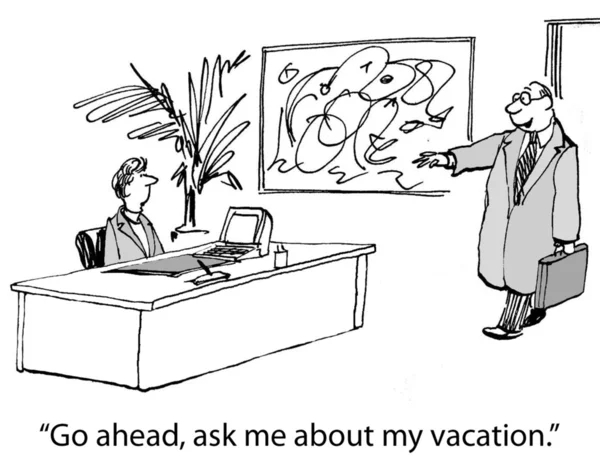 Ask about my vacation — Stock Photo, Image