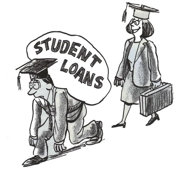 Empréstimos estudantis — Fotografia de Stock