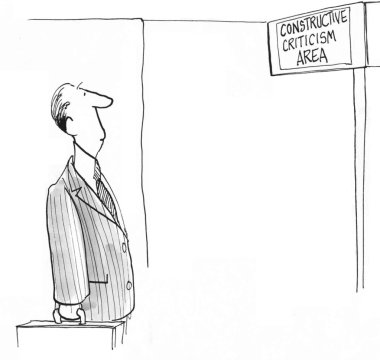 Karikatür illüstrasyon - Yapıcı Eleştiri