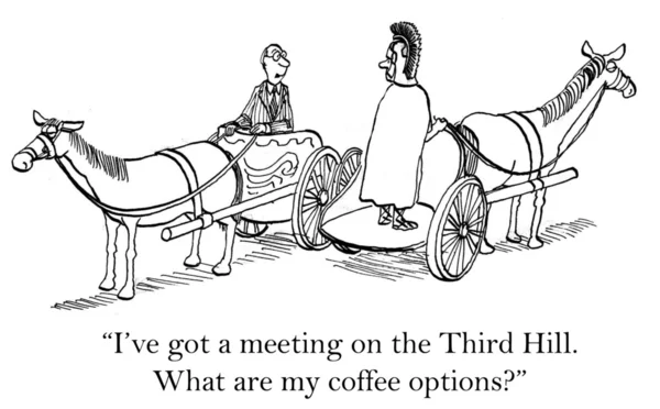 Koffie opties op de derde heuvel — Stockfoto