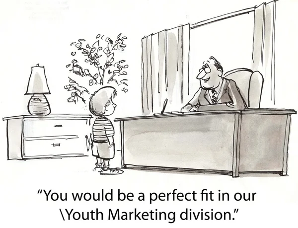 Cartoon illustration - Youth Marketing