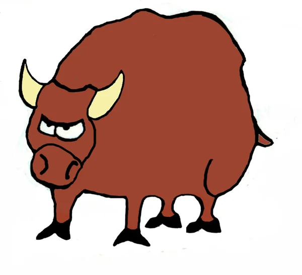 Серьёзный бык — стоковое фото