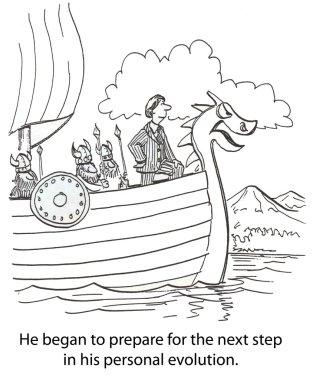 Man began to prepare for the next step in his personal evolution.