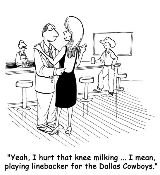 Фермер немного смущен тем, что он фермер.
