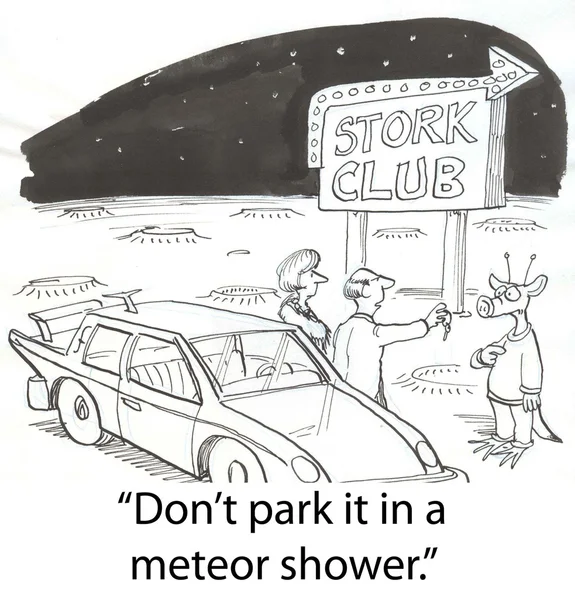 Meteor shower — Stock Photo, Image