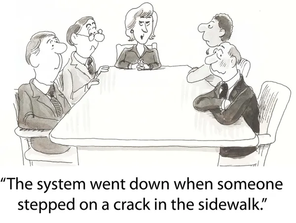 Sidewalk crack — Stock Photo, Image