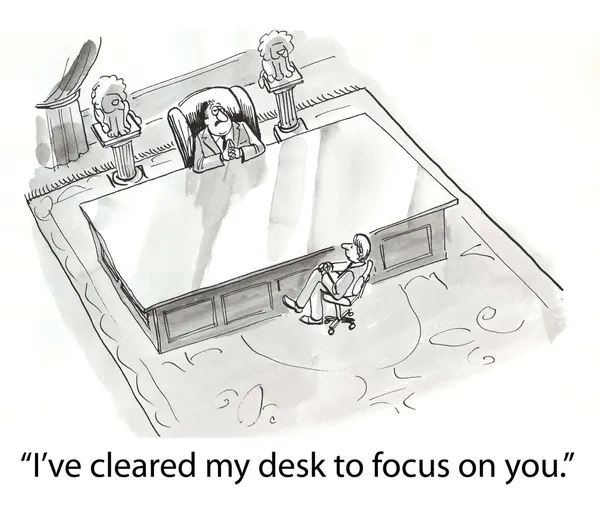 Cleared desk — Stock Photo, Image