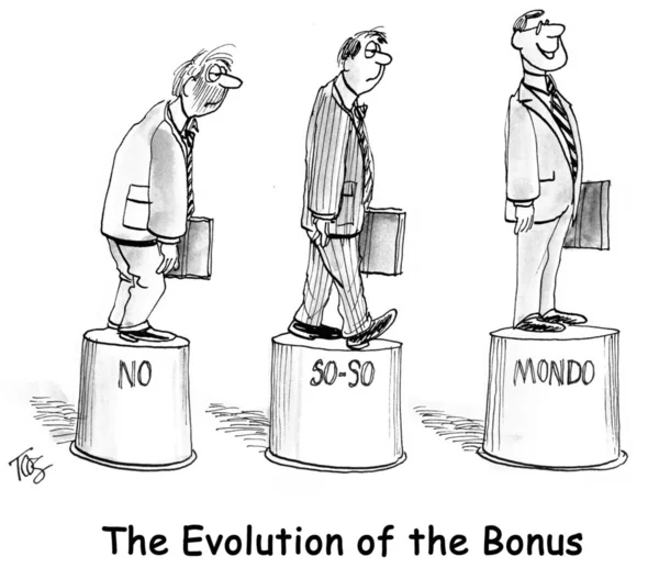 La evolución del bonus en el pedestal — Foto de Stock