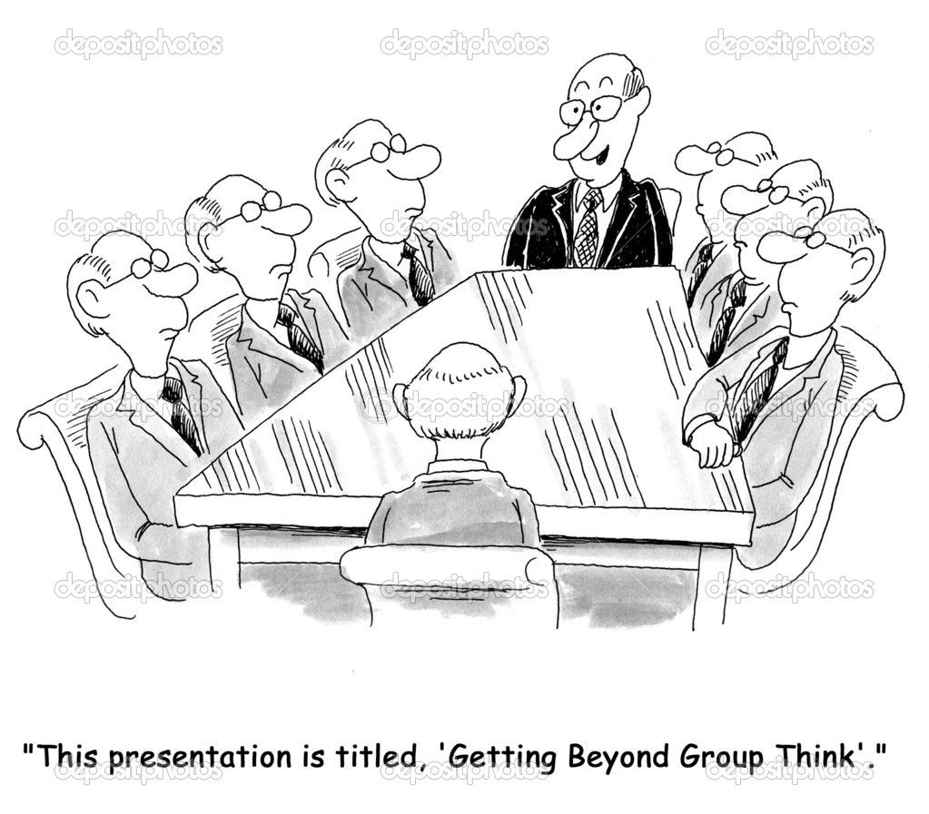 Today's theme is getting beyond group think