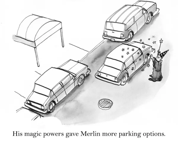 Merlin has more parking options