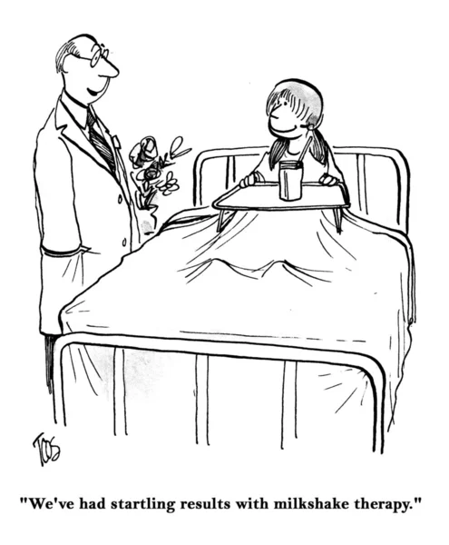 Lekarz ma doskonałe podejście do pacjenta z małą dziewczynką. — Zdjęcie stockowe