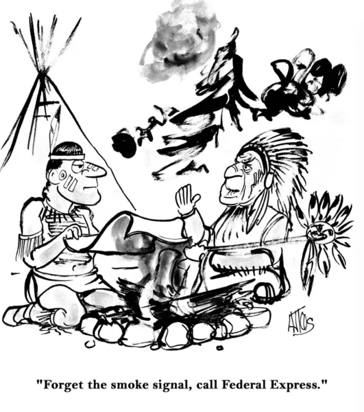 Iki Kızılderililer arasındaki konuşma — Stok fotoğraf