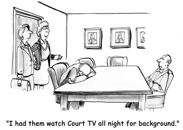 Court tv — Stockfoto