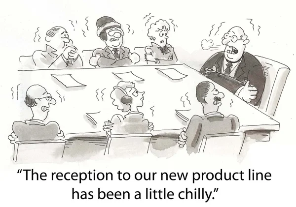 Product reception has been chilly for executives — Stock Photo, Image