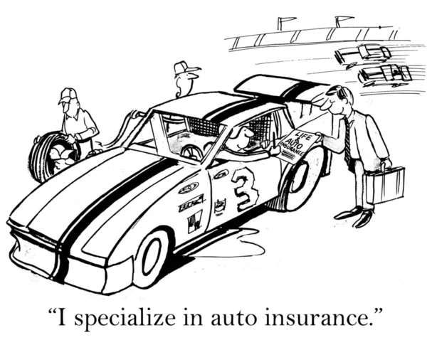 Huis en auto verzekering voor coureur — Stockfoto