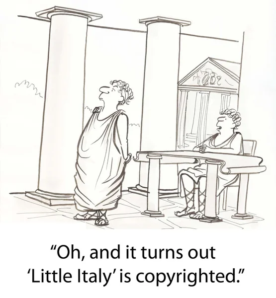 Římané mají problém s autorskými právy — Stock fotografie