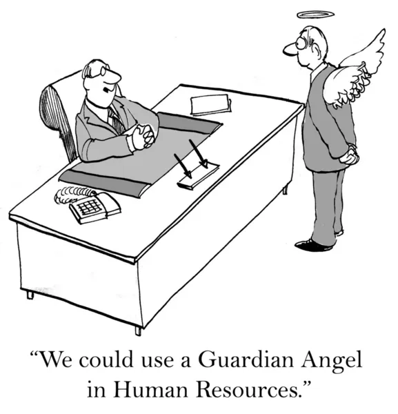 What corporation wouldn't like a guardian angel — Stock Photo, Image