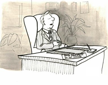 İşyerinde uyuyan adam