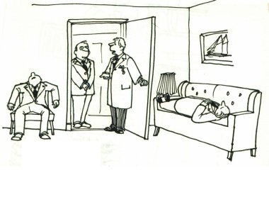 hasta doktor için beklemekten yorgun