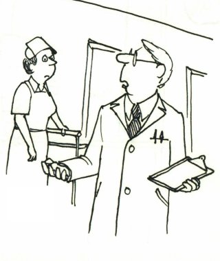 Hemşire doktor ile konuşmak