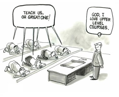 Öğrenciler Profesör öven