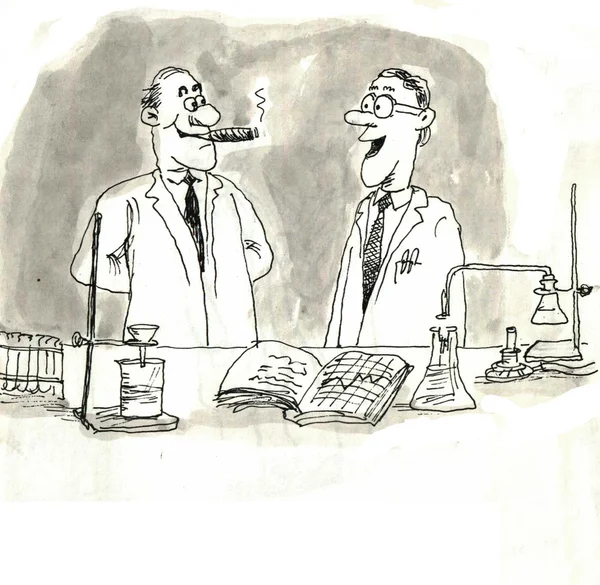 Dois cientistas Fotografias De Stock Royalty-Free