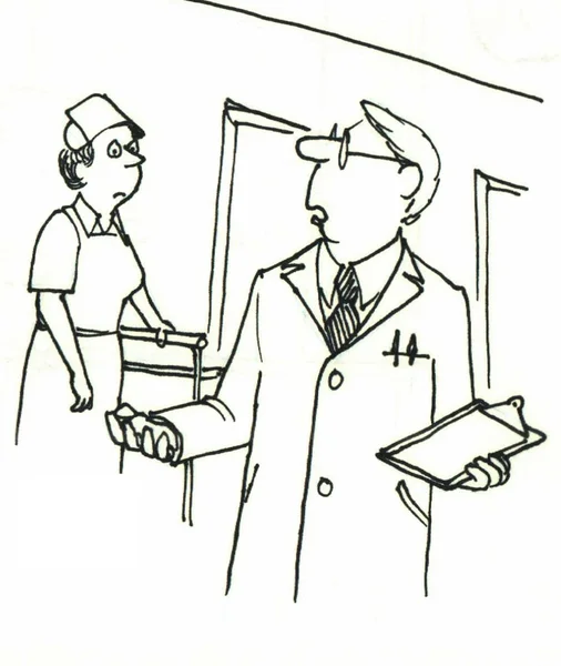 Enfermeira conversando com o Doutor — Fotografia de Stock