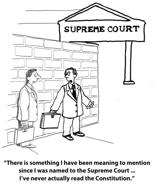 Giustizia della Corte Suprema non educata — Foto Stock