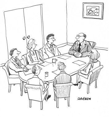 Team has brainstorming session.