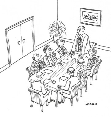 A team is having a meeting.