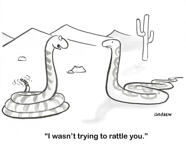 Snake Has Rattled Another Rattle Snake — 图库照片