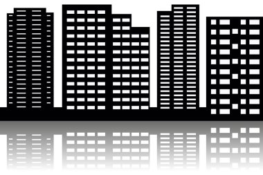 siyah-beyaz şehir sınır