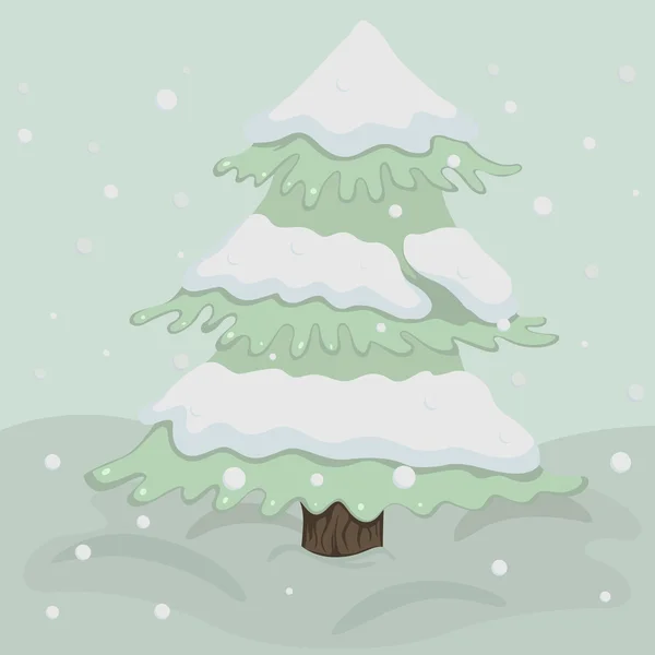 Karácsonyfa retro színekben — Stock Vector