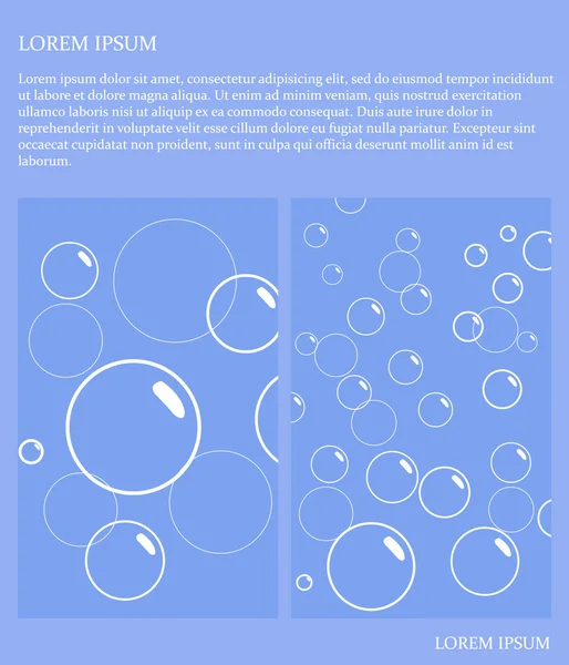 Карточка с пузырями — стоковый вектор