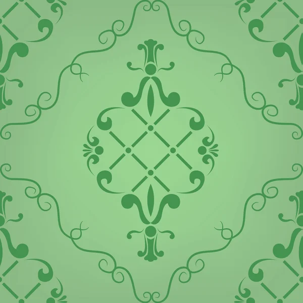 Patrón sin costura con patrón abstracto verde — Vector de stock