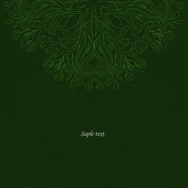 süslü ile yeşil artalanları