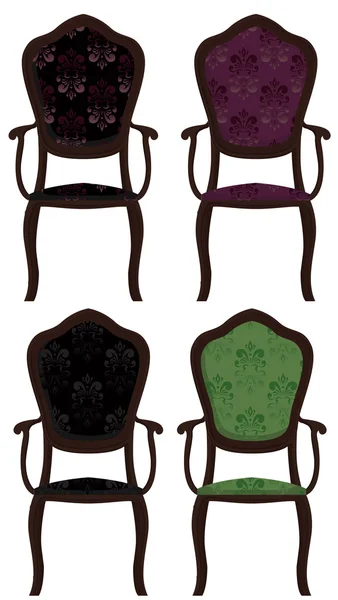 Набор векторных стульев — стоковый вектор