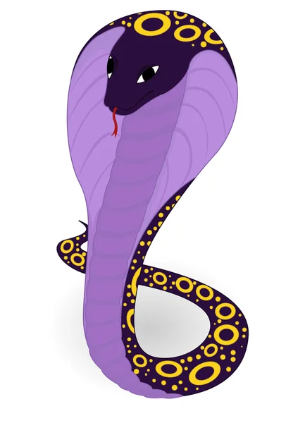 紫色のコブラ — ストックベクタ