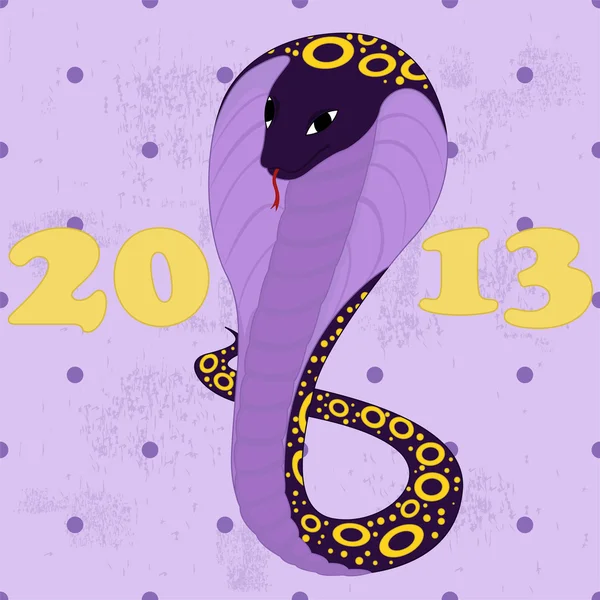 紫蛇 grunge — 图库矢量图片