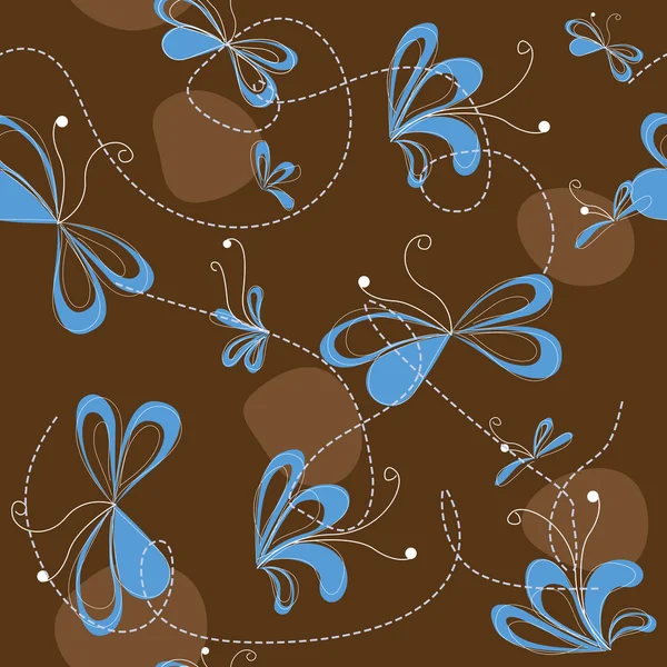 Brown motif abstrait sans couture — Image vectorielle