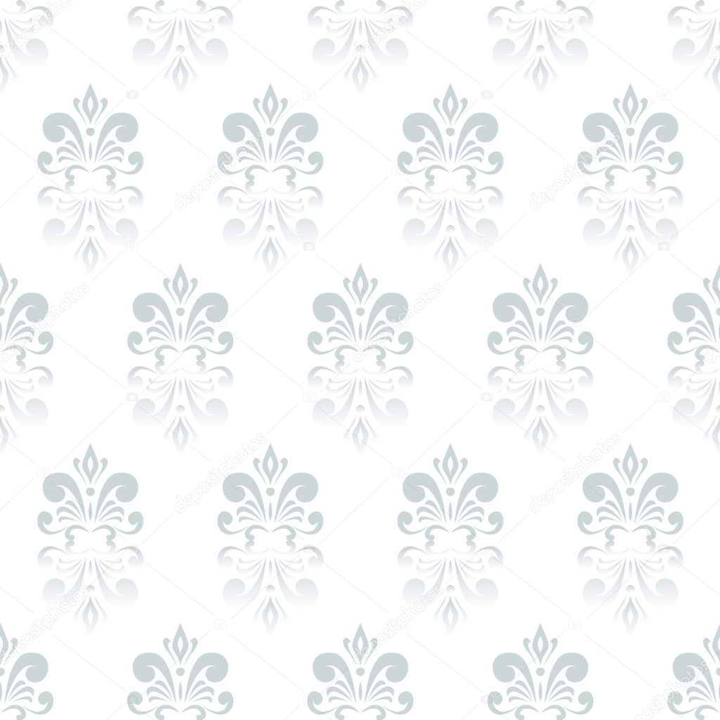 White damask pattern