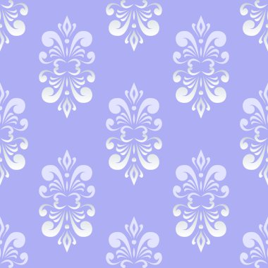 Mavi damask deseni