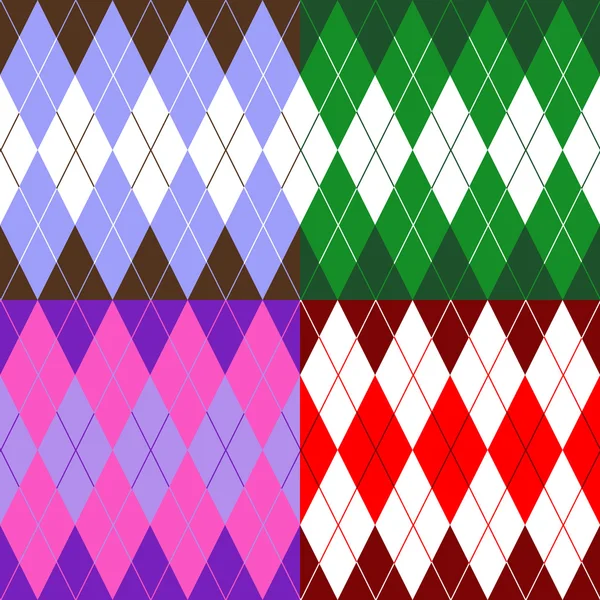 Conjunto de patrones wiyh rombos Gráficos vectoriales
