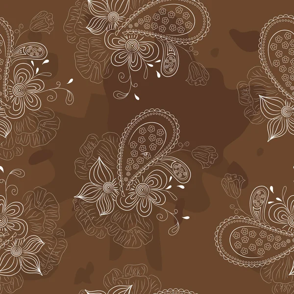 Grunge floral patroon — Stockvector