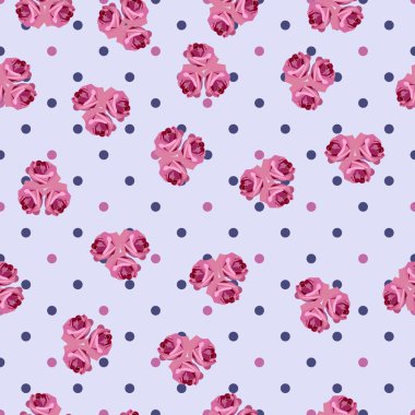 Güllerle kusursuz desen