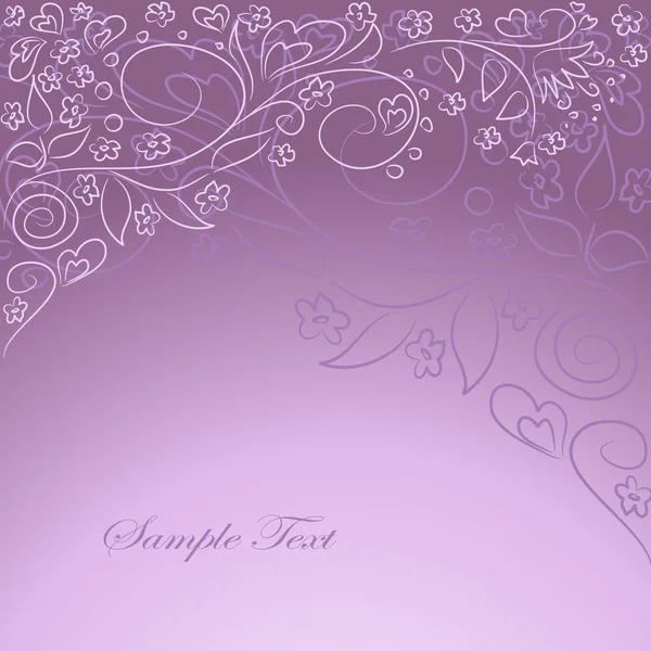 el oarnate çizim ile Lila arka plan