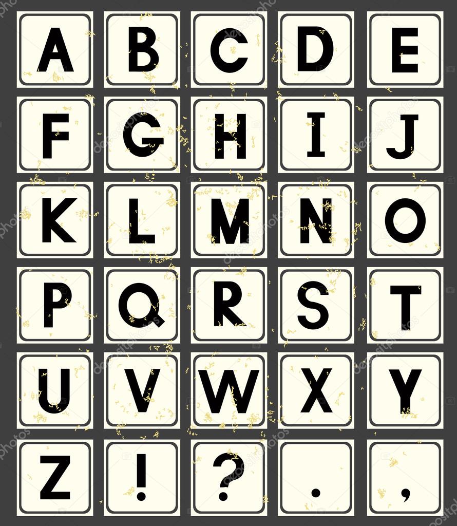 Alphabet in squares Stock Vector Image by ©Marishayu 29668825