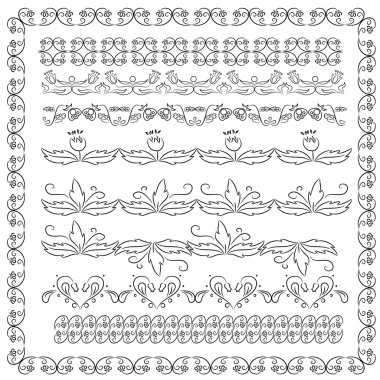 çiçek kenarlık kümesi