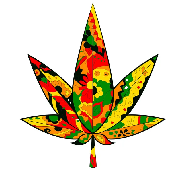 marihuana yaprağı rastafarian renkleri