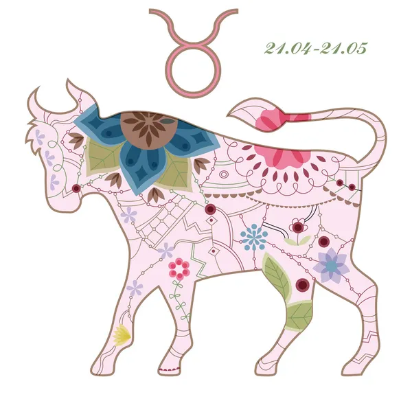 Taurus vintage — Stock Vector